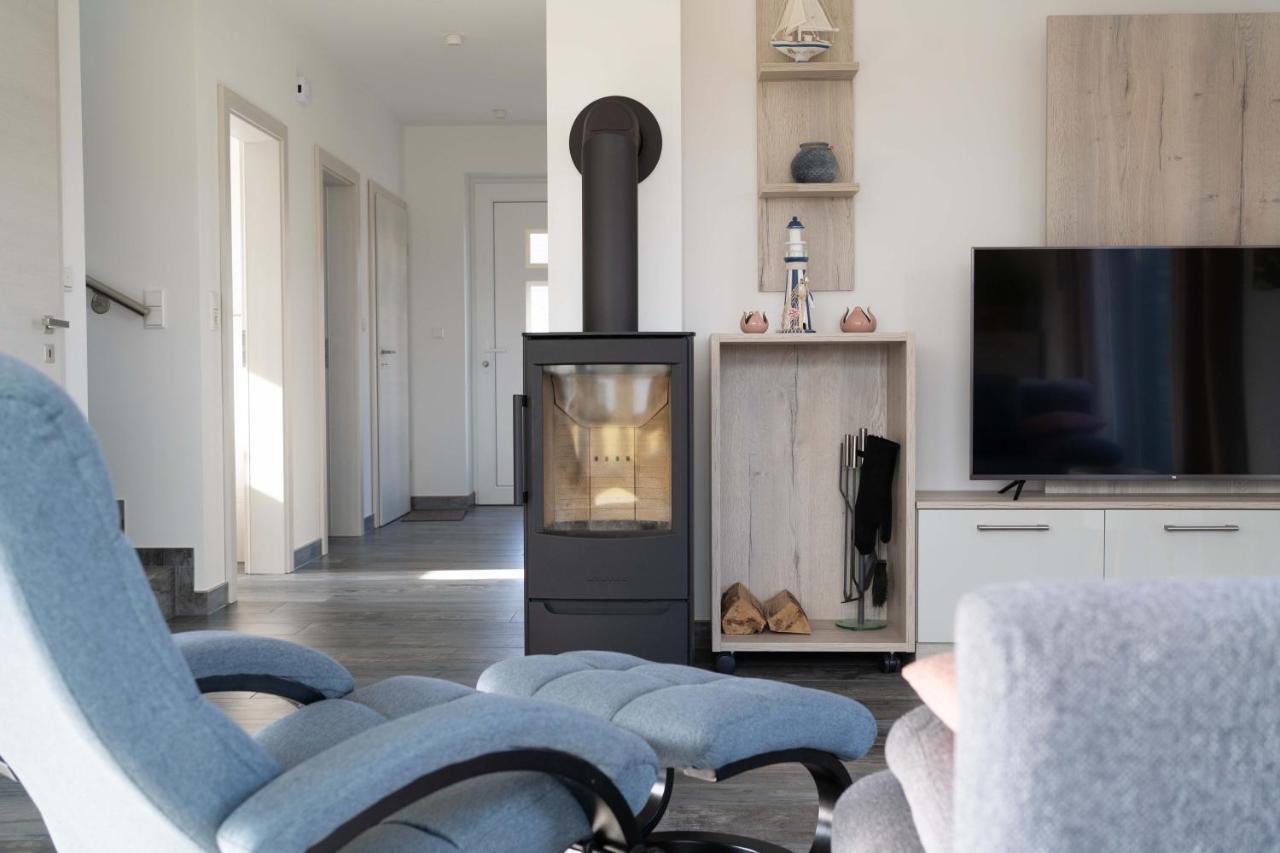Ferienhaus Seeblick Am Harkebruegger See Mit Sauna Und Kamin Barssel  المظهر الخارجي الصورة